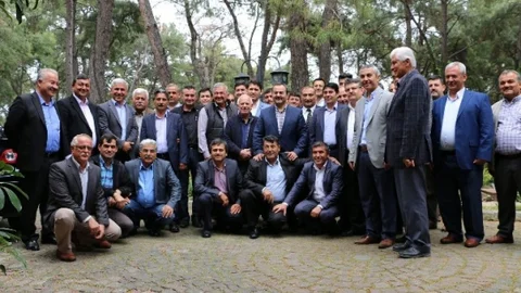 Hüseyin Samani Aksu'da Muhtarlarla Görüştü