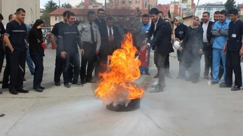 Batman'da Yangın Tatbikatı Gerçekleşti