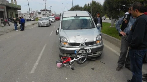 Samsun'da Bisikletli Çocuk Yaralandı