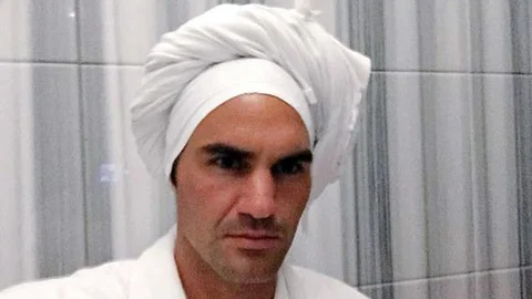 Roger Federer'den Türk Hamamı Keyfi