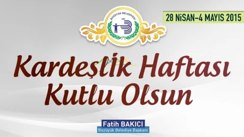 Bozüyük’te Kardeşlik Haftası Mesajı
