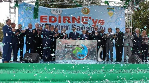 Edirne'de Bakan Eroğlu Açılış Yaptı