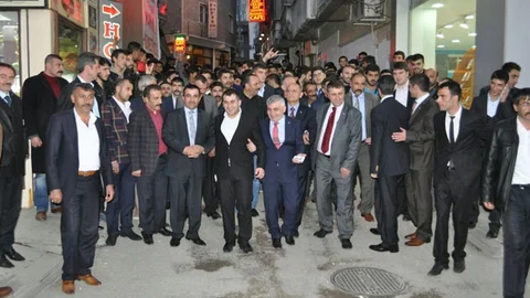 Erzurum'da MHP Adaylarına Büyükkarşılama