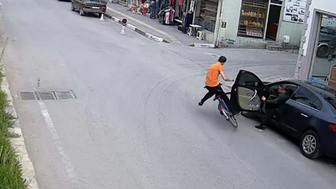 Bartın'da Bisiklet Kazası