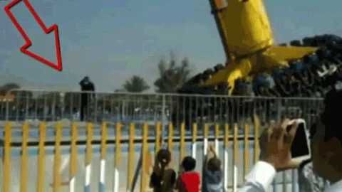 Irak'ta Lunapark Kazası Kamerada