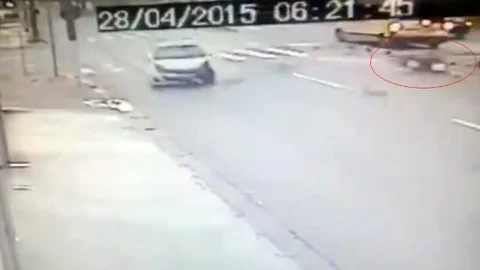 Goiania'da Motosiklet Kazası