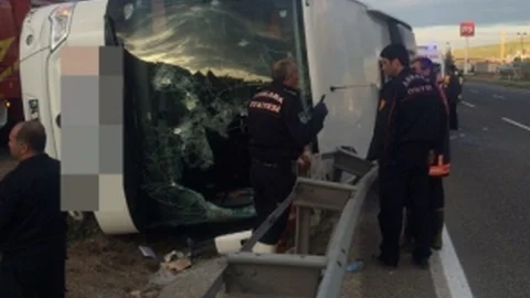 Ankara-Eskişehir Karayolu'nda Otobüs Kazası