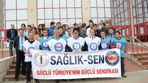 Zonguldak'ta Sağlık-Sen Açıklama Yaptı