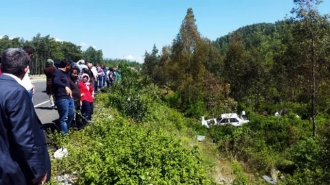 Muğla'da Araç Uçtu