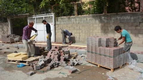 Adıyaman'da Kaldırım Çalışmaları Başladı