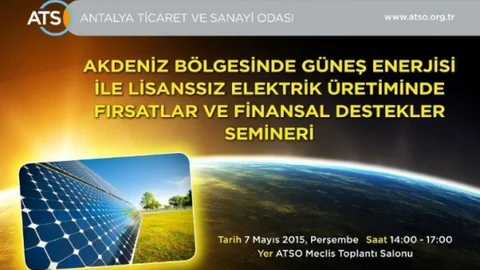 Antalya'da Güneş Enerjisi Semineri