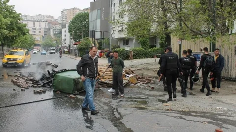 Beşiktaş'ta Eylemcilere Müdahale