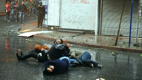 1 Mayıs'ta Eylemcilerin Poz Verme Anları