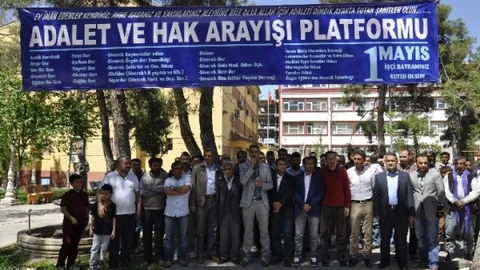 Siverek'te 1 Mayıs Açıklaması