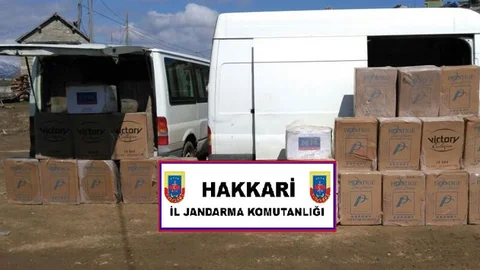 Hakkari'de Kaçak Sigara Operasyonu