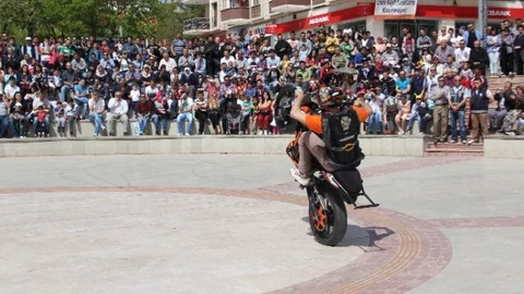 Safranbolu'da Motor Akrobasi Şovu