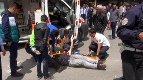 Malatya'da Motosiklet Kazası