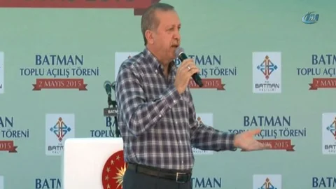 Cumhurbaşkanı Erdoğan Batman'da Gergin Anlar Yaşadı