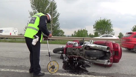 Sakarya'da Motosiklet Kazası