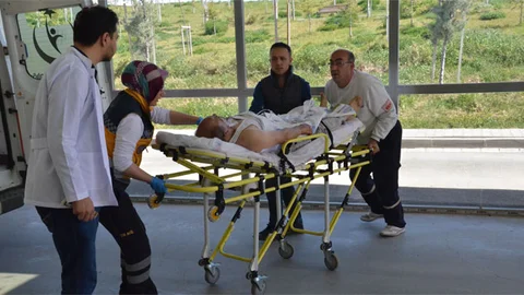 Karaman'da Fleks Makinesi Kazası