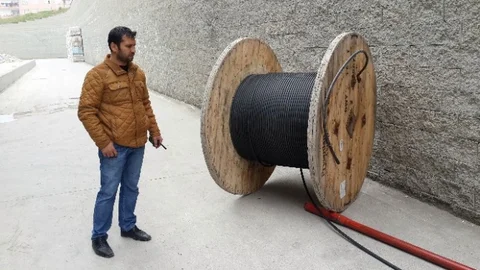 Samsun'da Şantiyeden Kablo Hırsızlığı