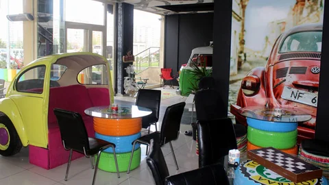 Kayseri'de Vosvos Temalı Kafe Açıldı