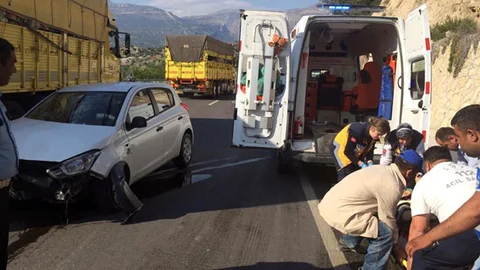 Mersin'de Trafik Kazası Meydana Geldi