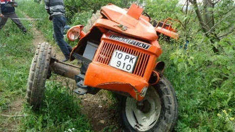 Erdek'te Traktör Kazası Yaşandı