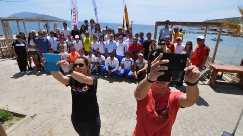 Bodrum'da Deniz Kanosu Yarışları Tamamlandı