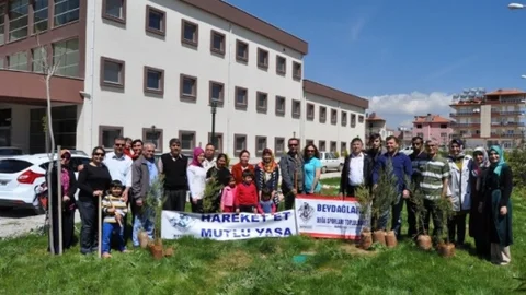 Korkuteli'nde Fidan Dikimi Yapıldı