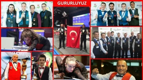 Avrupa Bilardo Şampiyonası'nda Başarılar
