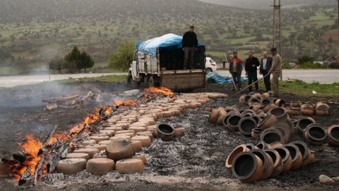 Mihalıççık Sorkun Köyü'nde Geleneksel Çömlekçilik