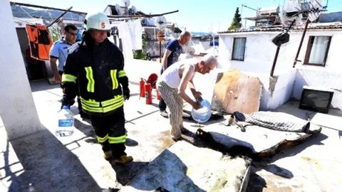 Bodrum'da Pansiyon Yangını Korkuttu