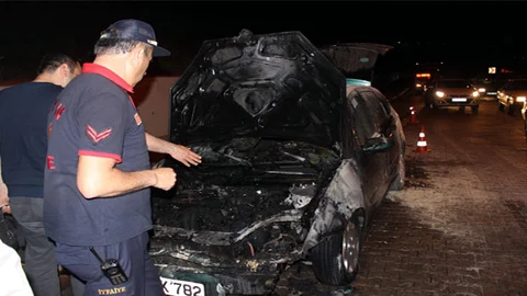 Aydın'da LPG'li Araç Yandı