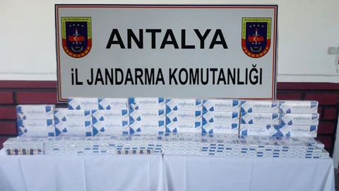 Manavgat'ta Kaçak Sigara Operasyonu