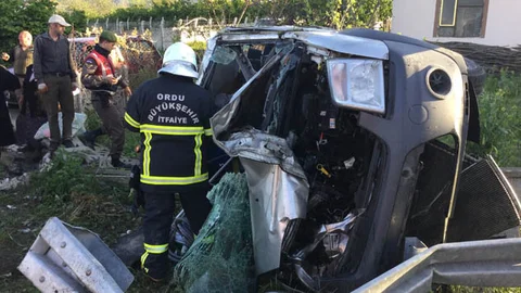 Ünye'de Trafik Kazası Yaşandı