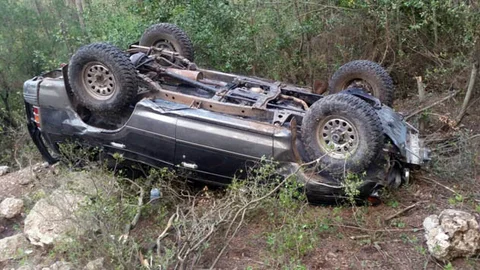 Antalya'da Off-Road Aracı Devrildi