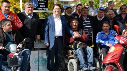 Aksaray'da Engelli Araç Şarj İstasyonu Açıldı