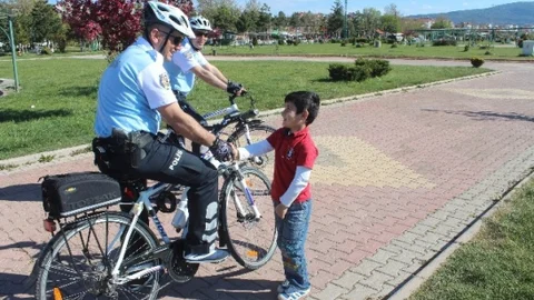 Beyşehir'de Bisikletli Polisler Görevde