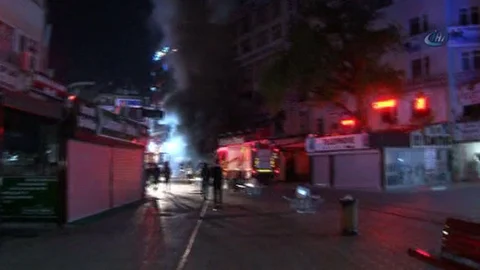 Başkent Kızılay'da Yangın Olayı