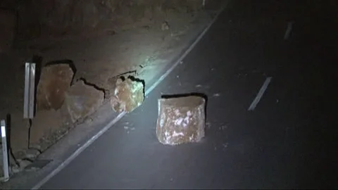 Bursa'da Heyelan Görüntülendi