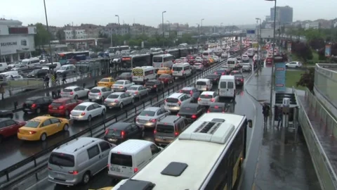 İstanbul'da Sağanak Yağış Etkisi