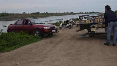 Samsun'da Otomobil Kaza Yaptı