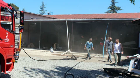 Ordu'da Mobilya Atölyesinde Yangın Çıktı