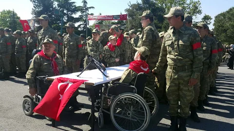 Engelli Askerler Vatan Borcunu Ödedi