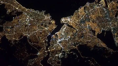 İstanbul'dan Uzay Görüntüsü
