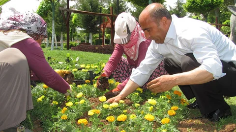 Araban'da Çiçek Dikimi Etkinliği