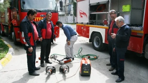 Silvan'da İtfaiye Araç Eğitimi Verildi