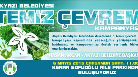 Akyazı'da Temiz Çevre Kampanyası