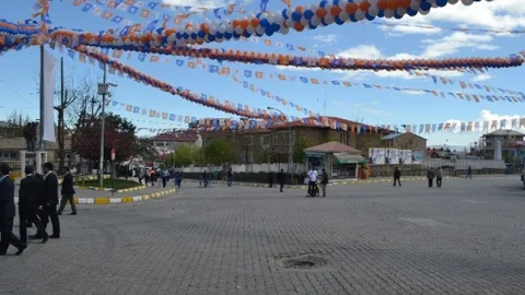 Muş'ta Davutoğlu Mitingi Hazırlıkları Tamamlandı